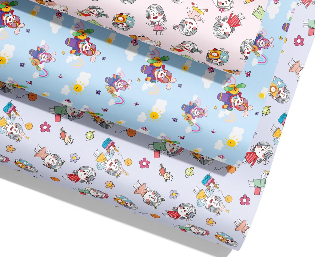 کاغذ کادو طرح بابابام