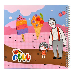 دفتر نقاشی مربعی طرح بابابام